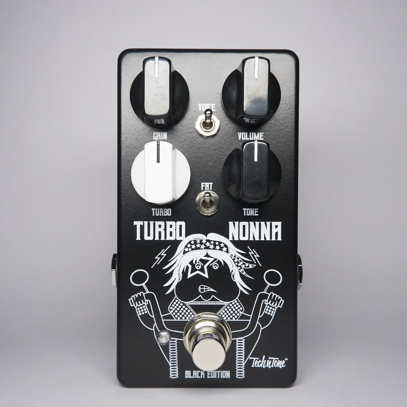 Product photo of the TechnTone Turbo Nonna Black Edition guitar pedal